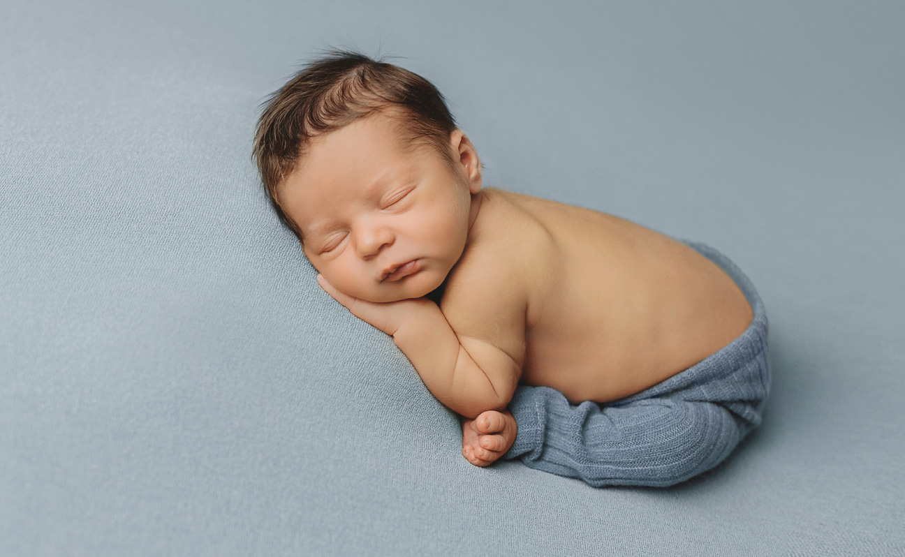 Tulsa Newborn Photographer Boy Blue