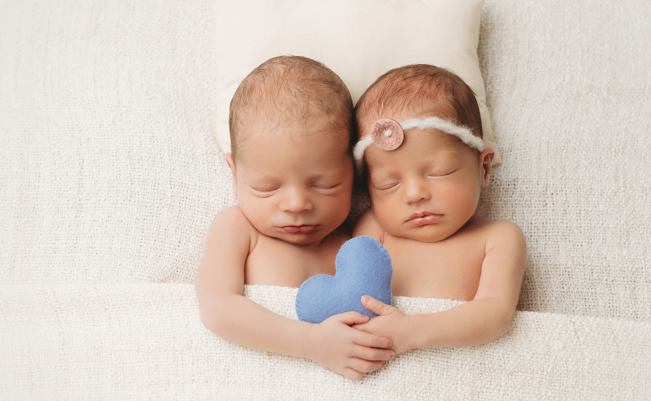 Tulsa Newborn Photographer Girl Boy Twins