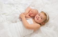 Nola and Eliza ~ Tulsa Newborn Sibling Portraits