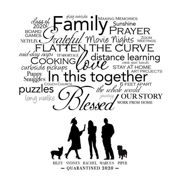 graduation gift word art